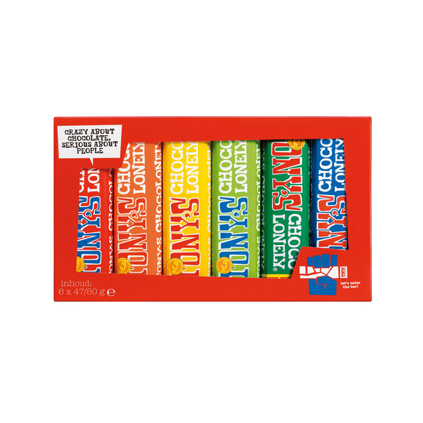 Tony's Chocolonely proeverijtje 6 x 45/50 gr