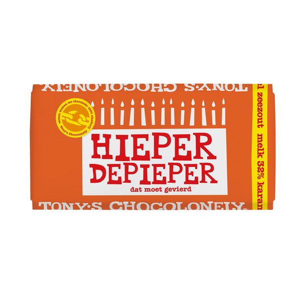 Tony's Chocolonely hieper de pieper 180 gr