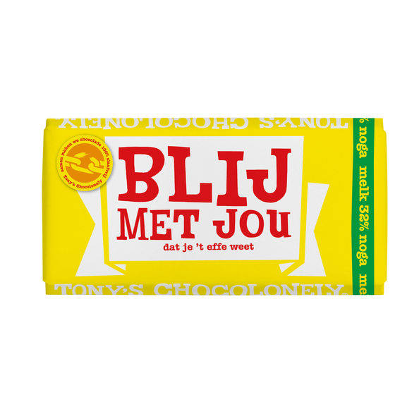 Tony's Chocolonely blij met jou 180 gr