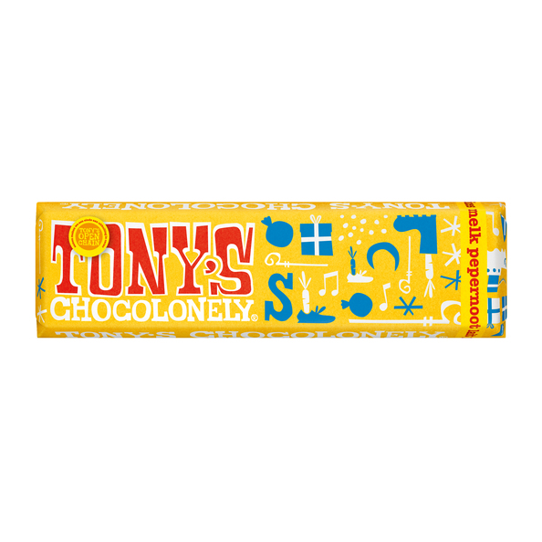 Tony's chocolonely reep melk pepernoot 47 gr