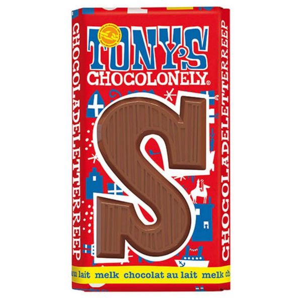 Tony's Chocolonely schoenletter S melk 90 gr