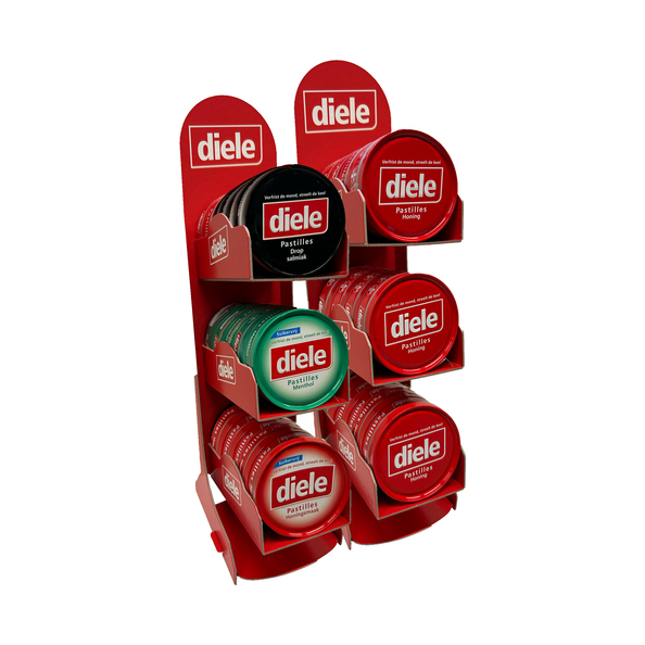 Diele blikje 75gr. dubbele counterdisplay a30