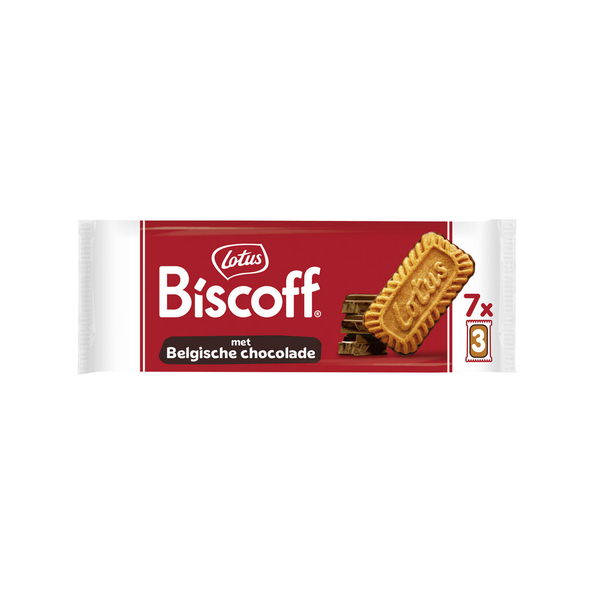 Lotus biscoff speculoos met chocolade 7x3stuks 154 gr