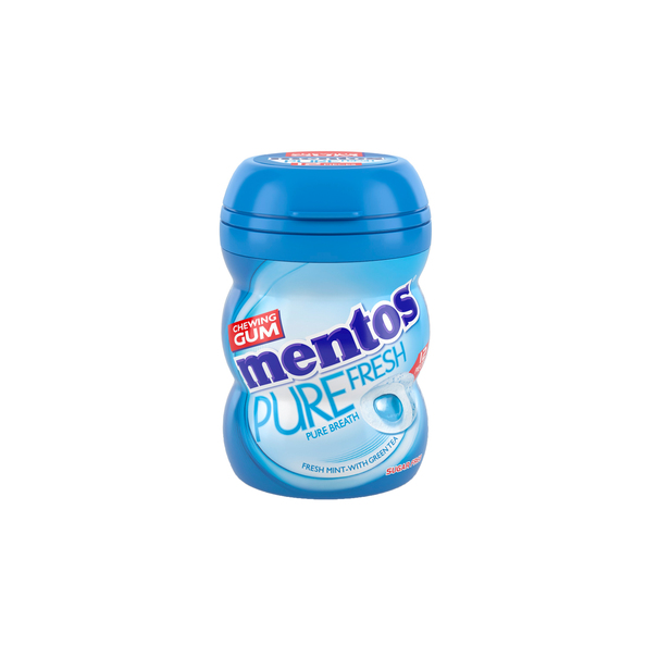 Mentos gum purefresh freshmint minipotje 24 gr