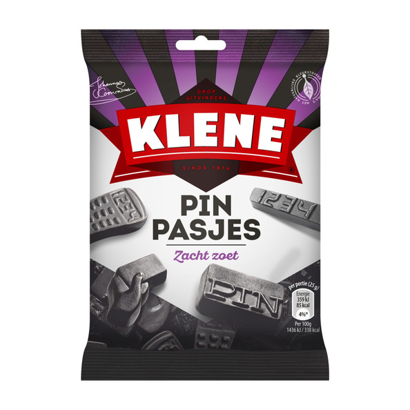 Klene pinpasjes zakje 120 gr