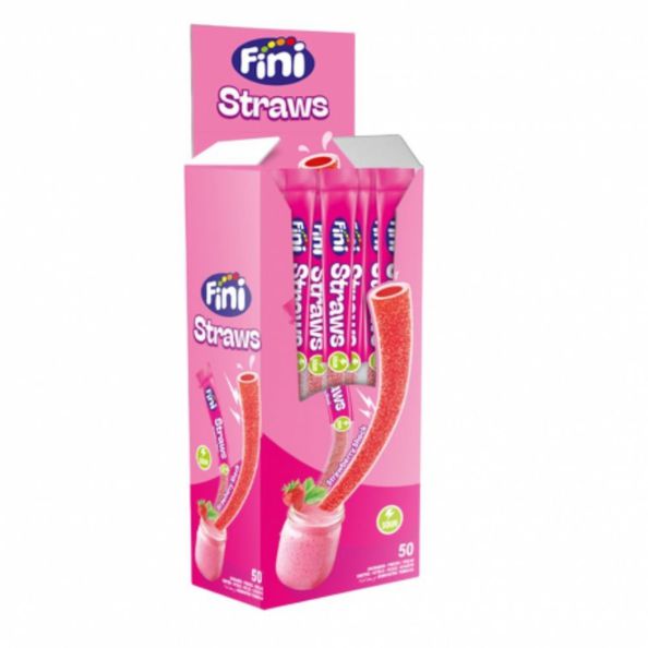 Fini straws strawberry 25 gr