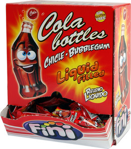 Fini liquid cola bottles gum