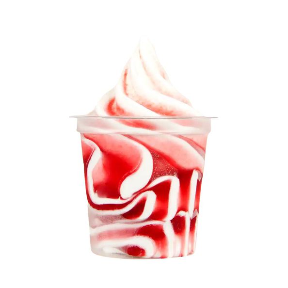Sundae softijscup met aardbeiensaus 140 ml