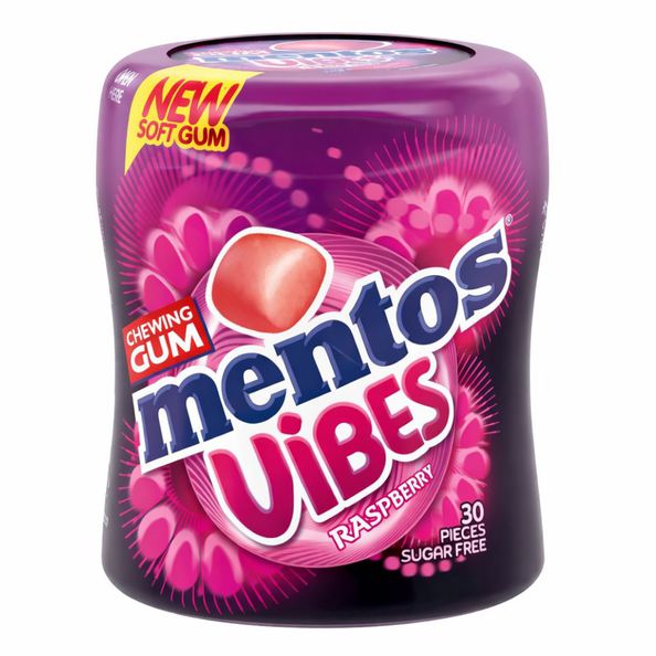 Mentos gum vibes raspberry 30 stukjes
