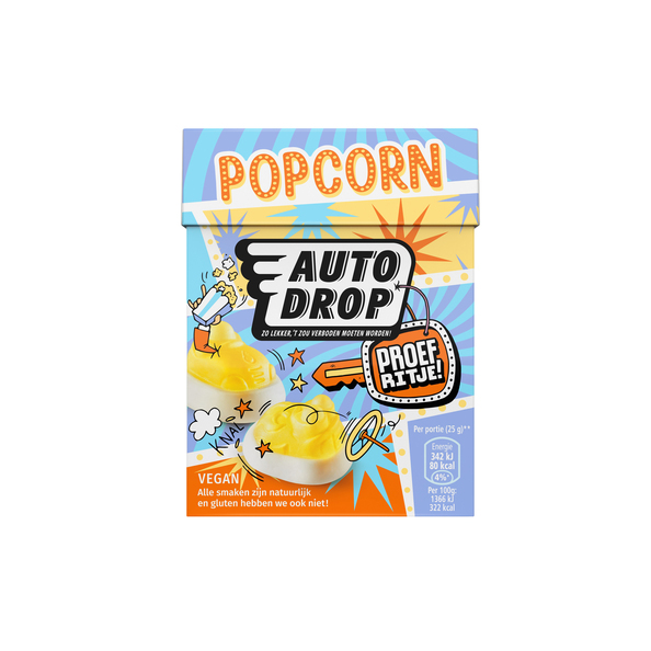 Autodrop proefritje popcorn 220 gr