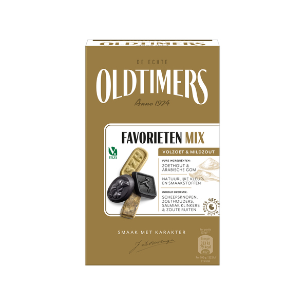 Oldtimers jochums favorieten doosje 235 gr