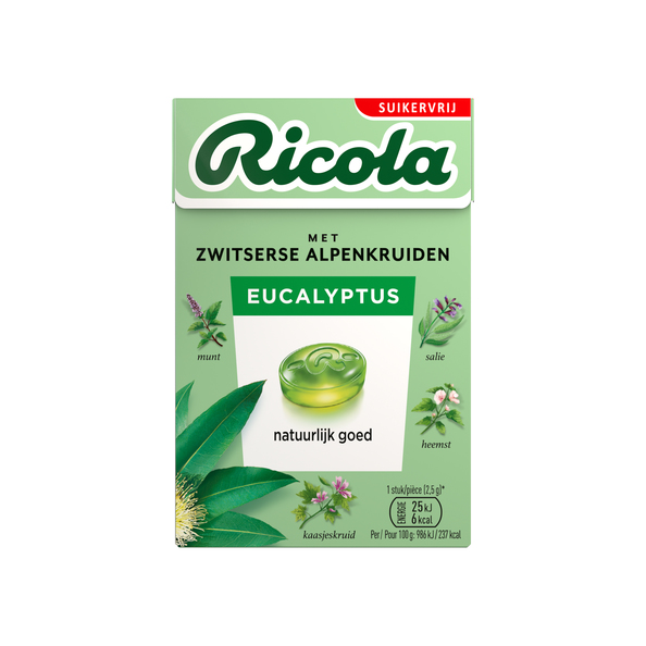 Ricola eucalyptus sv doosje 50 gr