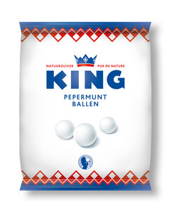 King pepermuntballen zak 250 gr