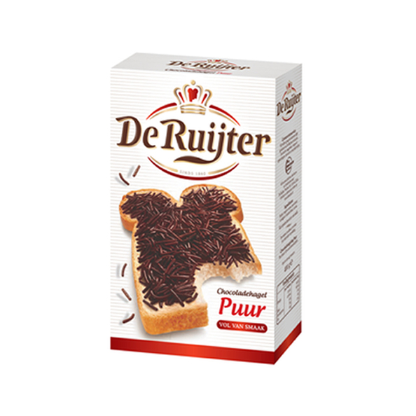 De Ruijter chocolade hagel puur 390 gram