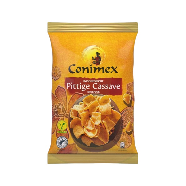 Conimex kroepoek spicy cassave 75gr. a 12