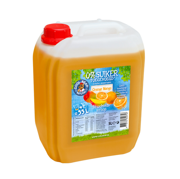 Cool Bear sinaasappel limonadesiroop 5 liter