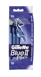 Gillette wegwerpmesjes blue II plus 10 stuks