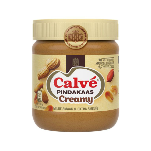 Calve pindakaas creamy 350 gr