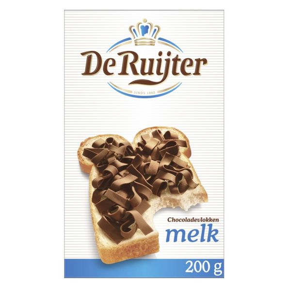 De ruijter choco vlokken melk 200gr. a16