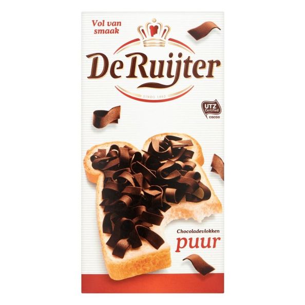 De ruiter choco vlokken puur 200gr. a16