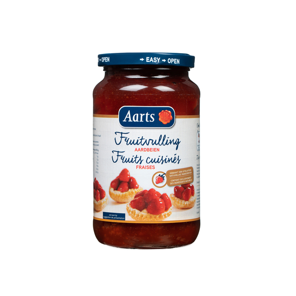 Aarts fruitvulling aardbeien (glas) 580ml. a6