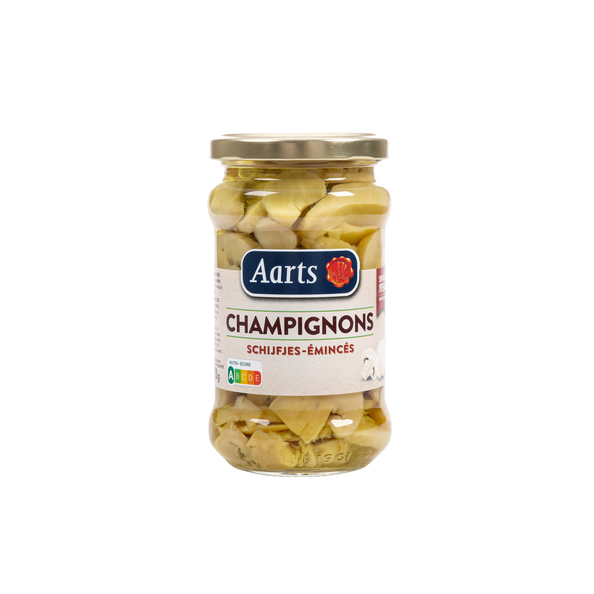 Aarts middel champignons schijfjes (glas)314ml. a6