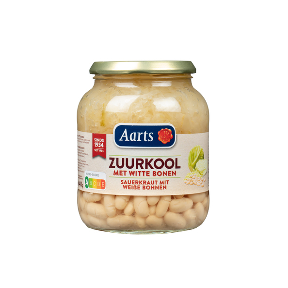 Aarts zuurkool/witte bonen (glas) 720ml. a6