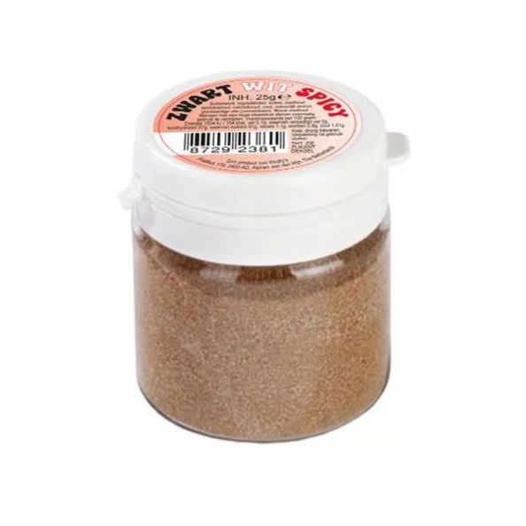 Kindly's zwart/wit spicy potje 25 gram