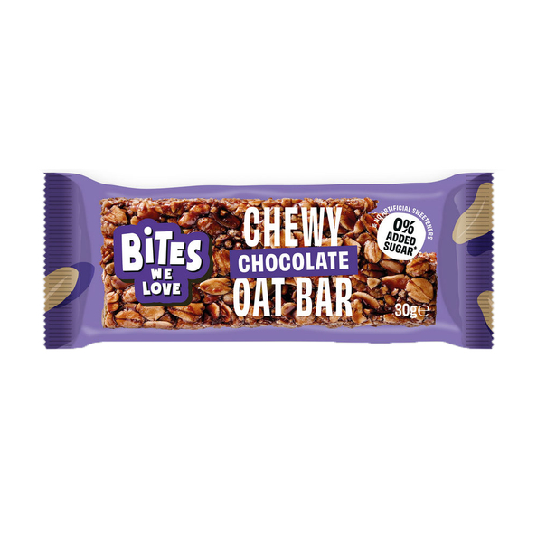 Bites We Love chewy oat bar chocolate 30 gr displaydoos