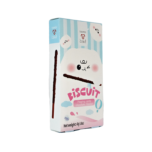 Tokimeki biscuit stick poppin candy flavour 40 gr