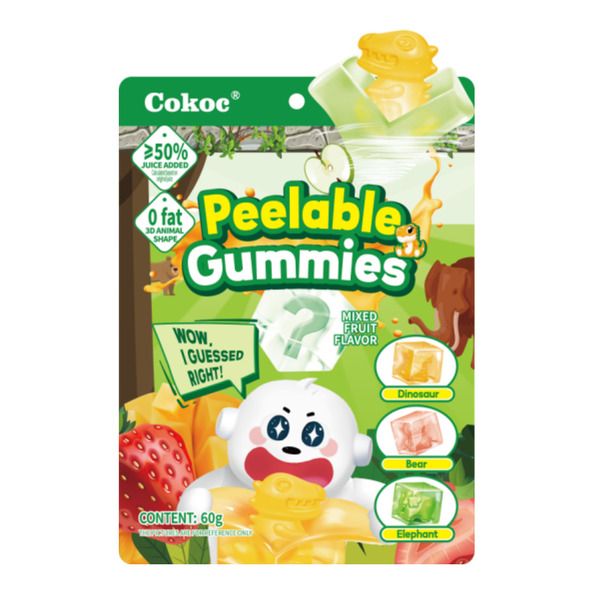 Cokoc peelable gummies mixed fruit 60 gr