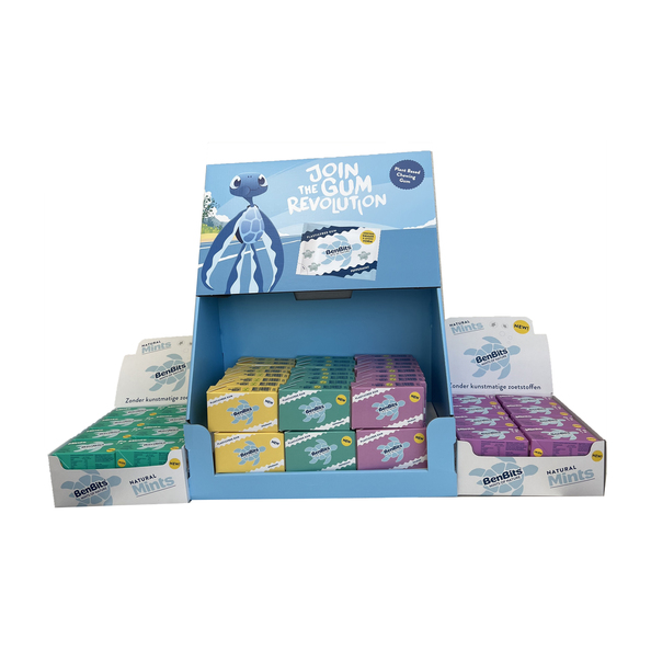 Benbits kassadisplay kauwgom & mints