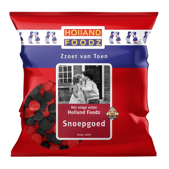 Holland Foodz bramen- frambozen spikkels mix zak 500 gr