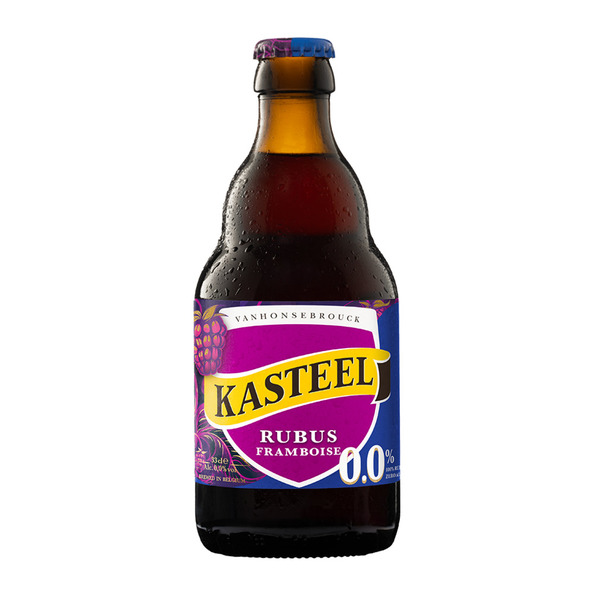 Kasteel rubus framboise 0.0 fles 33 cl