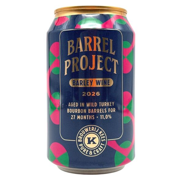 Kees barrel project BA wild turkey blik 33 cl