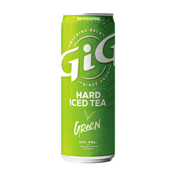 Gig hard iced tea green blik 33 cl