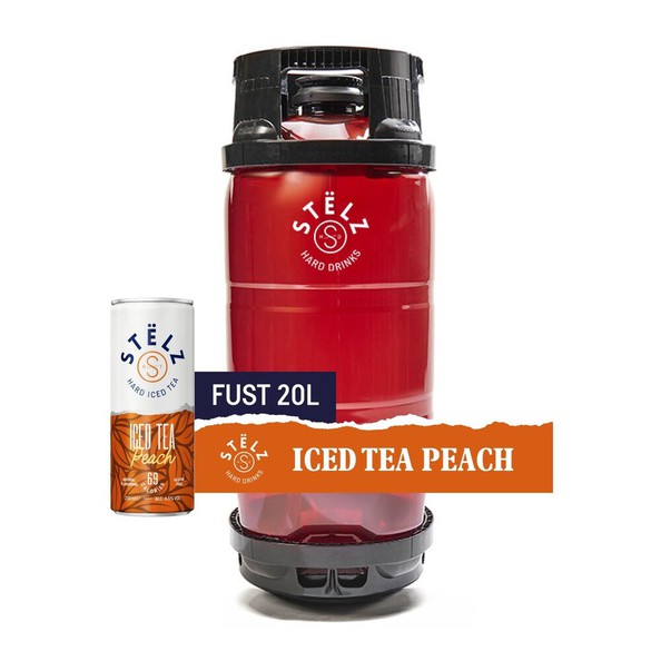 Stelz hard iced tea peach 20 liter