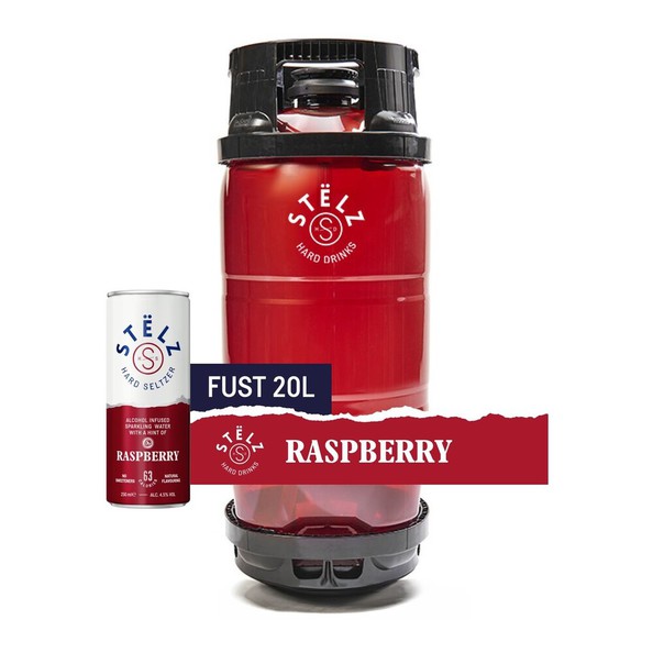 Stelz hard seltzer raspberry 20 liter