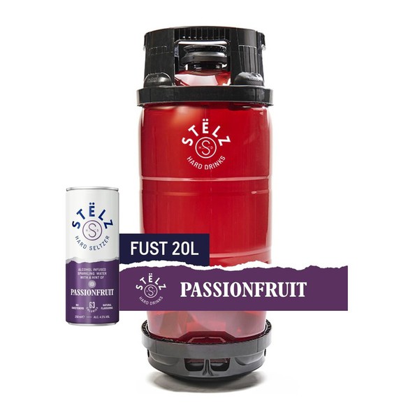 Stelz hard seltzer passionfruit 20 liter