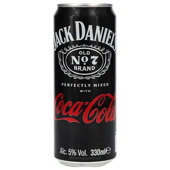Jack daniel's & coca cola sleek blik 33 cl