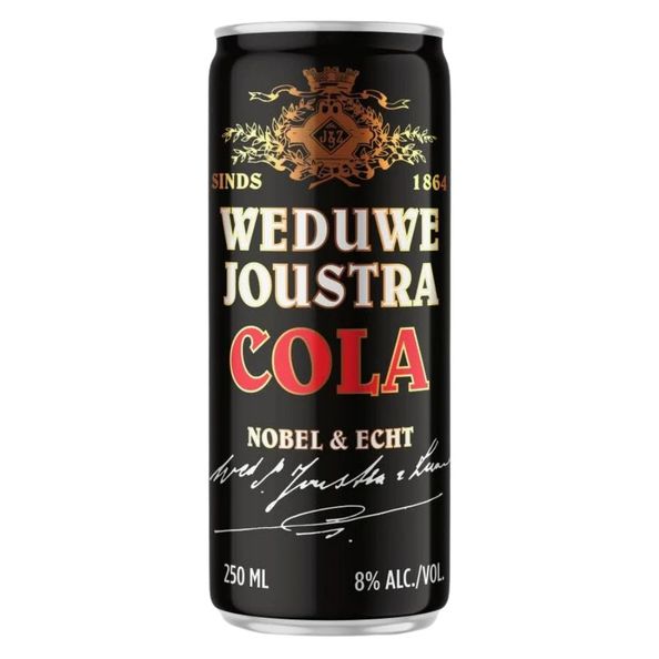 Weduwe joustra beerenburg cola blik 25 cl