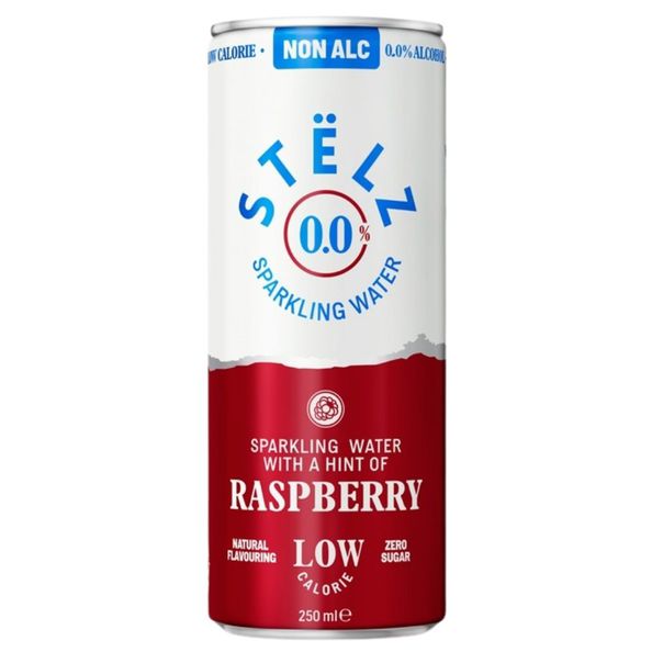Stelz seltzer raspberry 0.0% blik 25 cl
