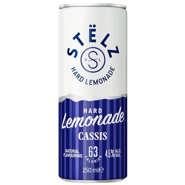 Stelz hard lemonade cassis blik 25 cl
