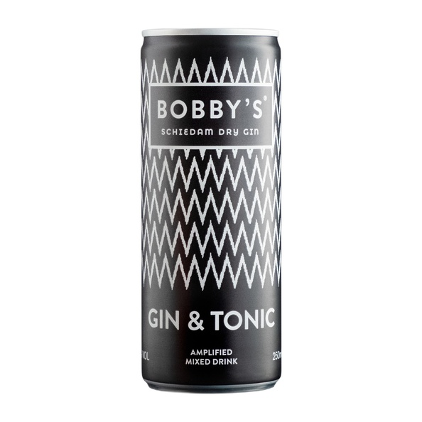 Bobby's gin tonic blik 25 cl