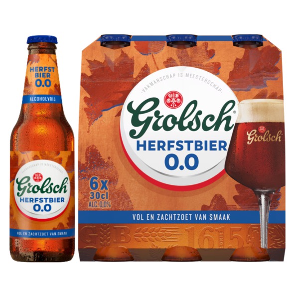 Grolsch herfstbier 0.0 fles 30 (4x6)