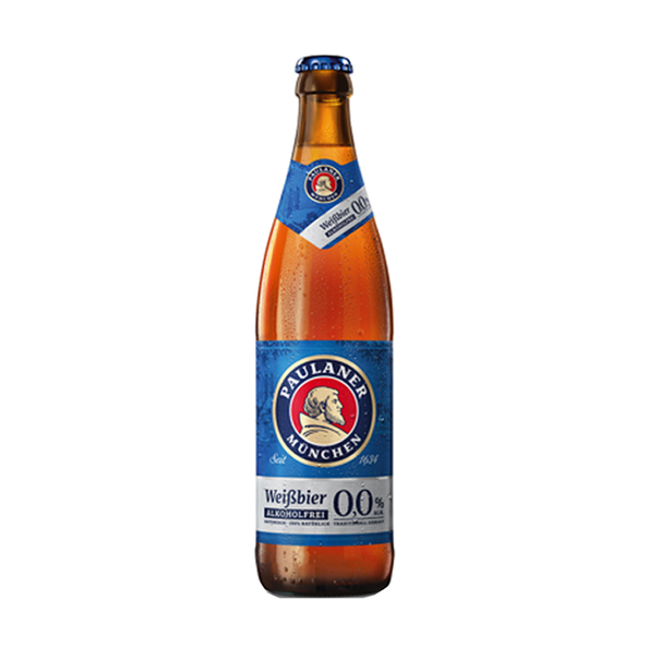 Paulaner hefe weissbier 0.0% fles 33 cl