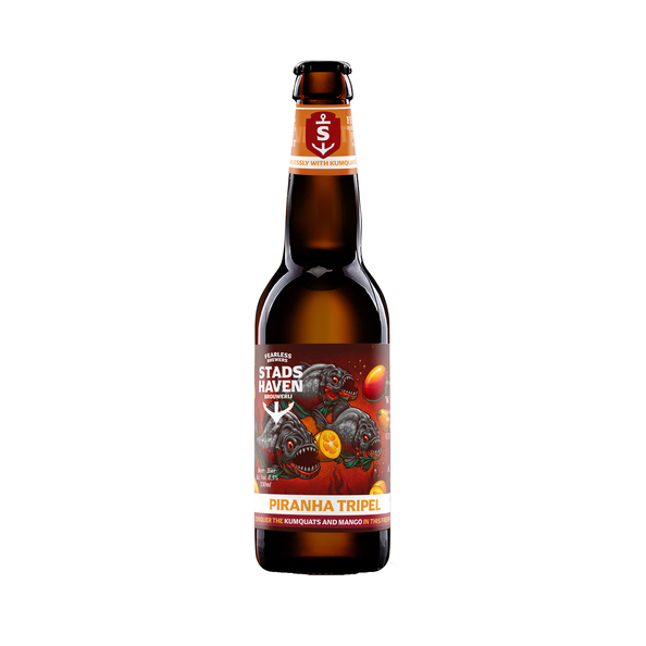 Stadshaven piranha tripel fles 33 cl