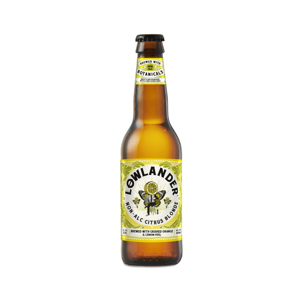 Lowlander citrus blond non alcohol 0.3% fles 33 cl