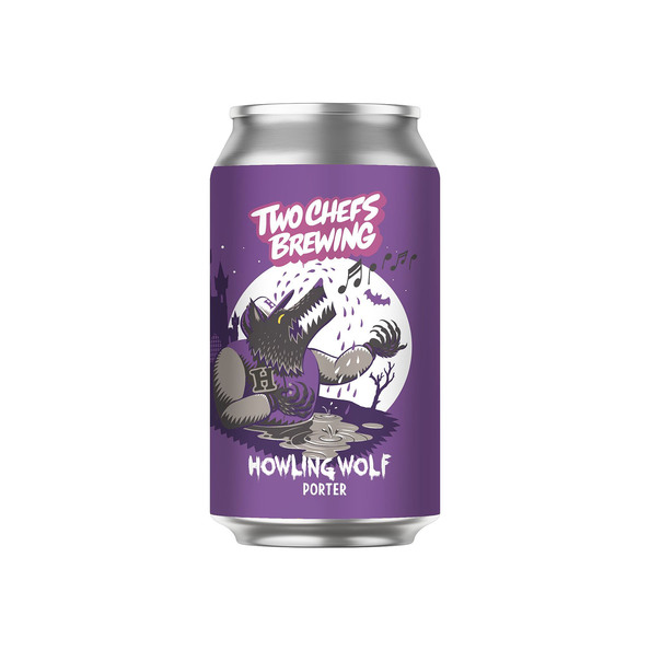 Two chefs brewing howling wolf porter blik 33 cl