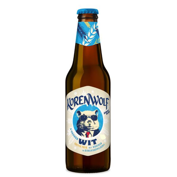 Korenwolf wit 0.0% fles 30 cl